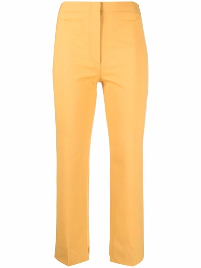 Jacquemus Tailored Cropped Trousers In Orange