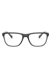 Dolce & Gabbana 56mm Rectangle Optical Glasses In Transparent Grey
