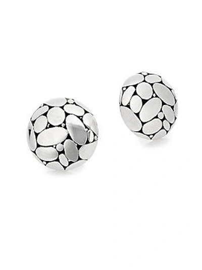 John Hardy Kali Sterling Silver Button Earrings