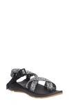 Chaco Z/1 Classic Sport Sandal In Trap Black And White