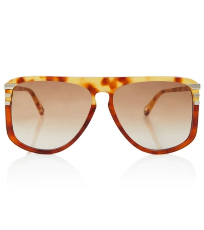 Chloé West Petite Sunglasses Beige Size Onesize 100% Acetate