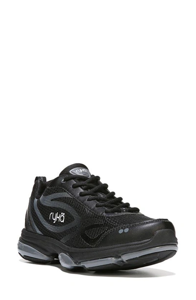 Ryka Devotion Xt Sneaker In Black/met/white