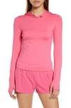 Alo Yoga Soft Visionary Hooded Pullover In Pink Fuchsia