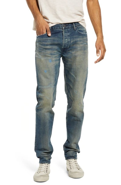 John Elliott The Cast 2 Slim Tapered Leg Rip & Repair Jeans In Durango