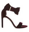 Ted Baker Torabel Bow Detail Leather Sandals In Oxblood