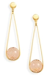 Dean Davidson Ipanema Drop Earrings In Morganite/ Gold