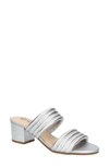Bella Vita Georgette Slide Sandal In Silver