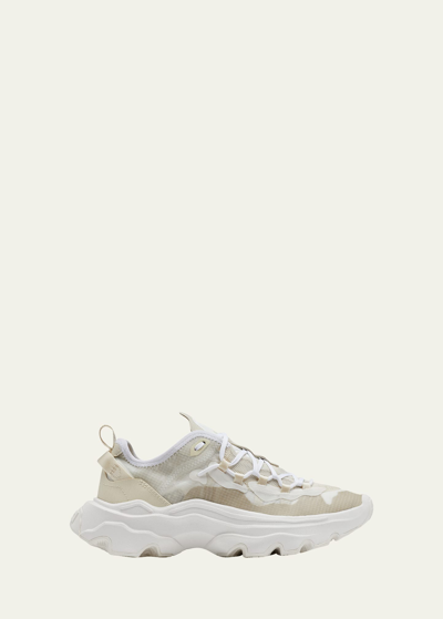 Sorel Kinetic Breakthru Tech Colorblock Sneakers In White Chalk