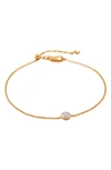 Monica Vinader Essential Diamond Bracelet In Gp