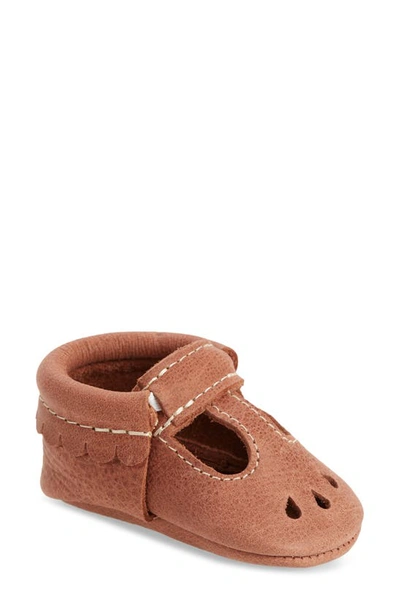 Freshly Picked Kids' Mary Jane Moccasin In Red Rocks