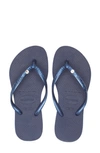 Havaianas Kids' Slim Crystal Ii Flip Flop In Navy Blue