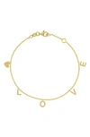Bony Levy 14k Gold Personalized Charm Bracelet In 14k Yellow Gold - 5 Charms