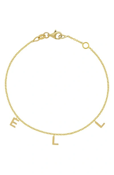 Bony Levy 14k Gold Personalized Charm Bracelet In 14k Yellow Gold - 3 Charms