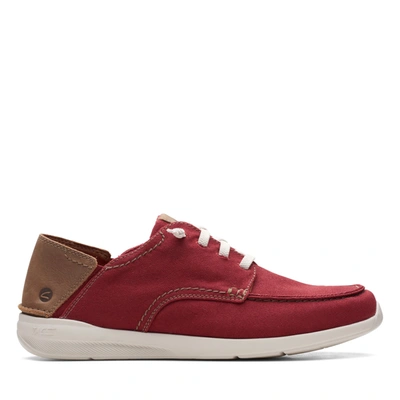 Clarks Men's Gorwin Lace Slip-on Sneakers Men's Shoes In Red | ModeSens
