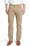 Ag Graduate Sud Slim Straight Leg Pants In Khaki