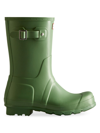 Hunter Original Short Waterproof Rain Boots In Green
