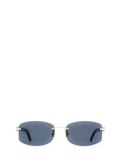 Cartier Ct0031rs Silver Female Sunglasses