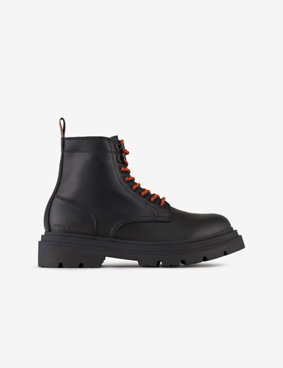 Armani Exchange Boots Black Bovine