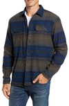 Patagonia 'fjord' Regular Fit Organic Cotton Flannel Shirt In Blanket Stripe Navy Blue