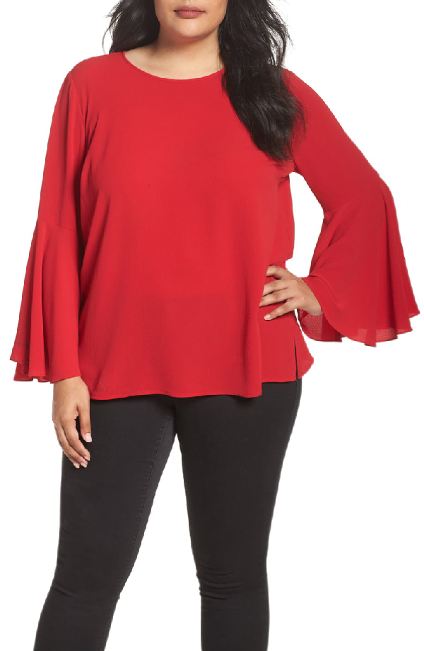 vince camuto bell sleeve blouse