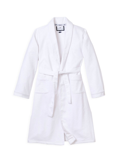 Petite Plume Kids' Baby's, Little Boy's & Boy's Flannel Robe In White