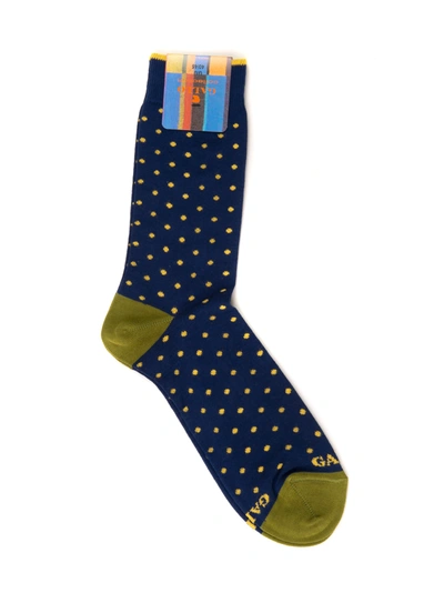 Gallo Ankle Socks Blu-giallo  Man In Blue