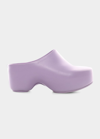 Givenchy Lilac G Clog Wedge Sabot In Purple