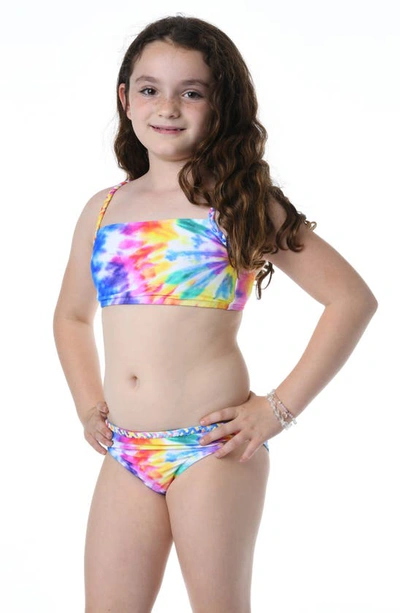 Hobie Kids' Tie Dye Two-piece Swimsuit In Multi