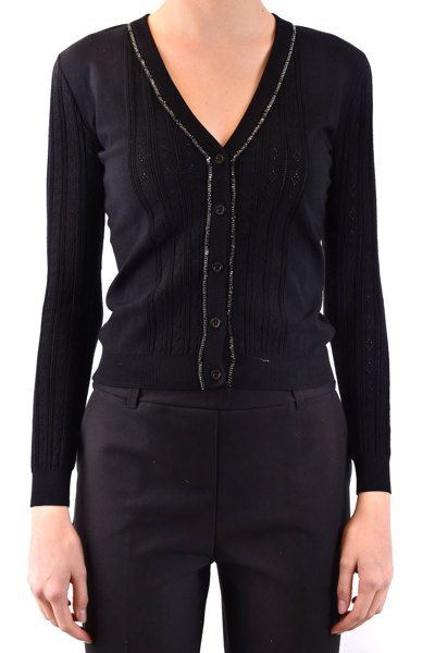 Boutique Moschino Womens Black Other Materials Cardigan