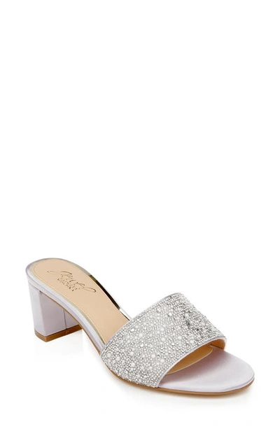 Jewel Badgley Mischka Della Sandal In Gold Glitter
