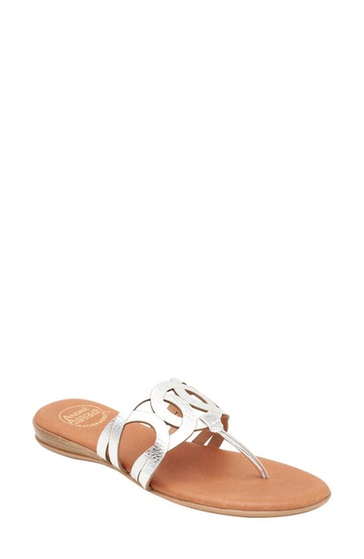 Andre Assous Nature Sandal In Silver
