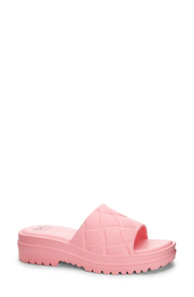 Dirty Laundry Lightning Slide Sandal In Pink