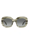 Oliver Peoples Women's Jesson Round-frame Acetate Sunglasses In Grey Gradient