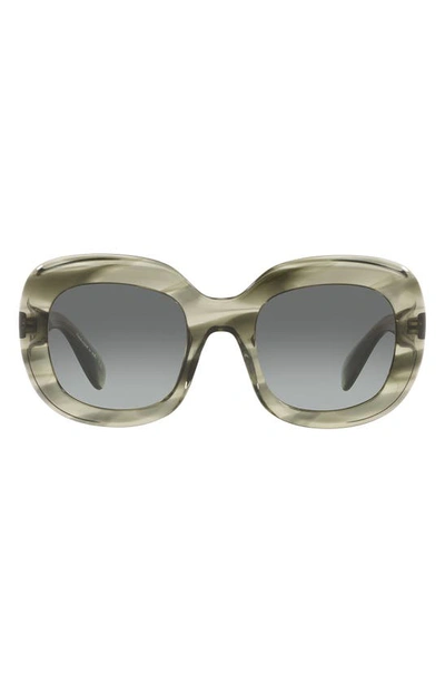 Oliver Peoples Women's Jesson Round-frame Acetate Sunglasses In Grey Gradient