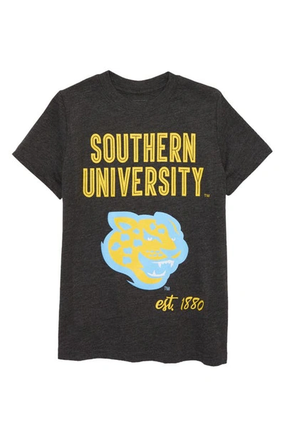 Hbcu Pride & Joy Kids' Southern University Graphic Tee In Dark Heather Gray