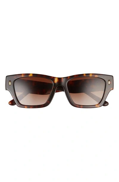 Tory Burch 57mm Square Sunglasses In Tortoise/brown Gradient