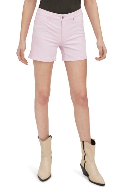 Vero Moda Hot Seven High Waist Shorts In Parfait Pink