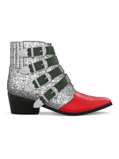 Toga Aj006 Boots In Silver