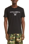Dolce & Gabbana Dg Embroidered T-shirt In Nero