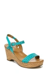 Naturalizer Carlita Wedge Sandal In Lagoon Breeze
