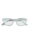 Peepers Prism 50mm Blue Light Blocking Reading Glasses In Blue/ Pink