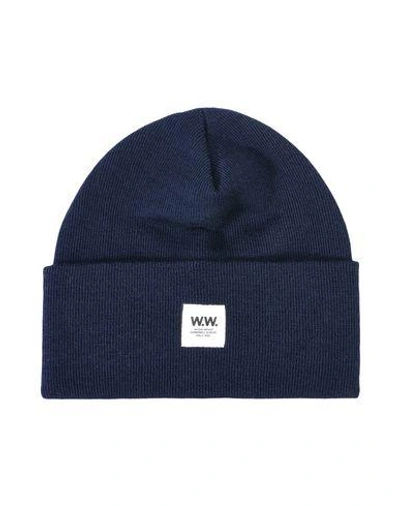 Wood Wood Hat In Dark Blue