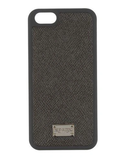 Dolce & Gabbana Iphone 5 Cover In Dark Brown