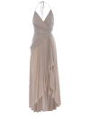 Alexandre Vauthier Draped Asymmetric Dress In Beige