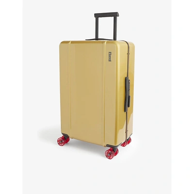 Floyd Check-in Branded Shell Suitcase In  Gold