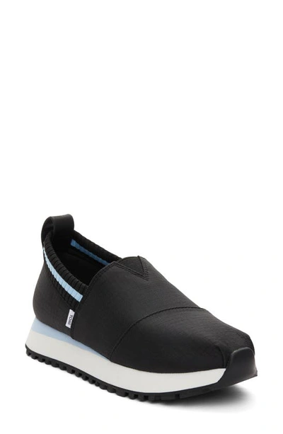 Toms Women's Alpargata Resident Slip-on Recycled Trainer Sneakers Women's Shoes In Black Ripstop