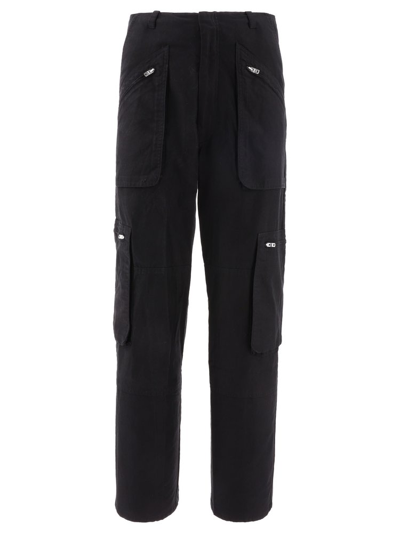 Amiri Relaxed Straight-leg Cargo Trousers In Black