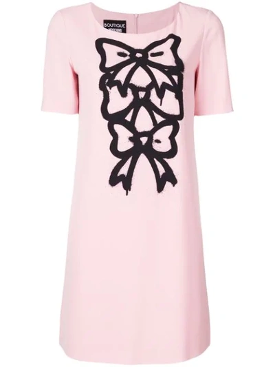 Boutique Moschino Printed T-shirt Dress In Pink