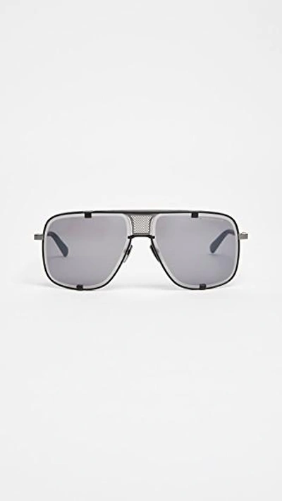 Dita Mach Five Limited Edition Sunglasses In Matte Black/dark Grey