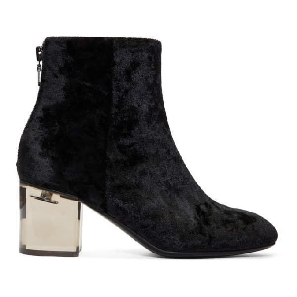Rag & Bone Rag And Bone Black Velvet Drea Boots ModeSens